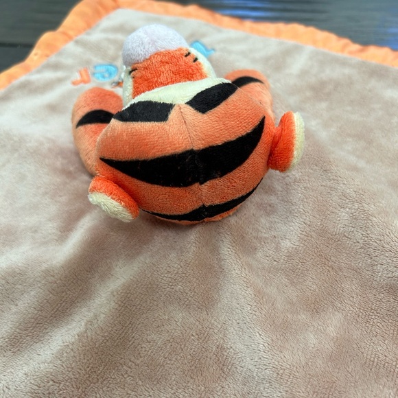 Disney Baby Tigger Plush Security Blanket Lovey Orange 14” Square - Picture 6 of 15